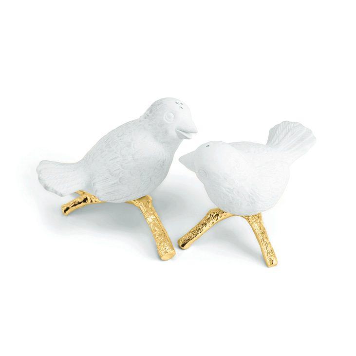 Brass Plate Lovebirds Mirror