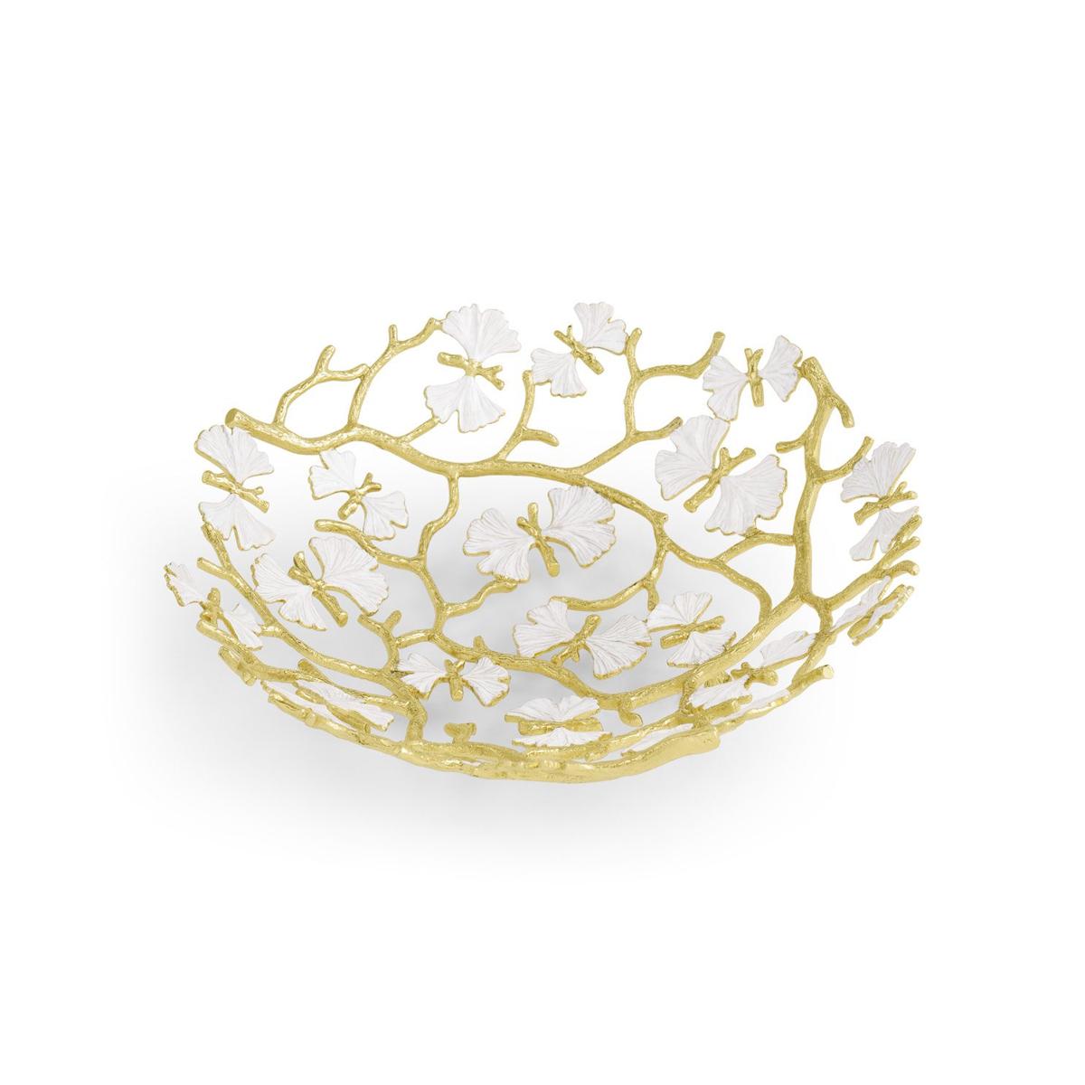 Butterfly Ginkgo Gold Paper Towel Holder