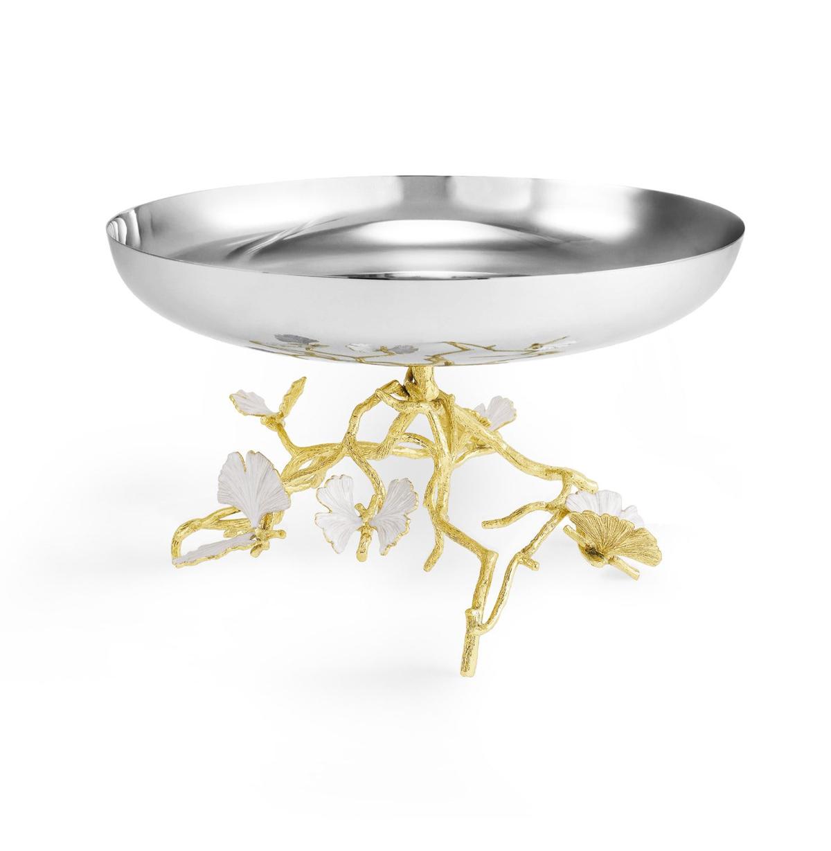 Butterfly Ginkgo Gold Cutlery Holder