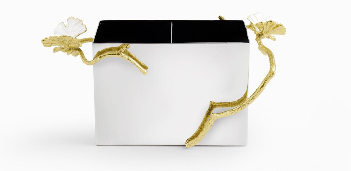Butterfly Ginkgo Gold Fruit Bowl