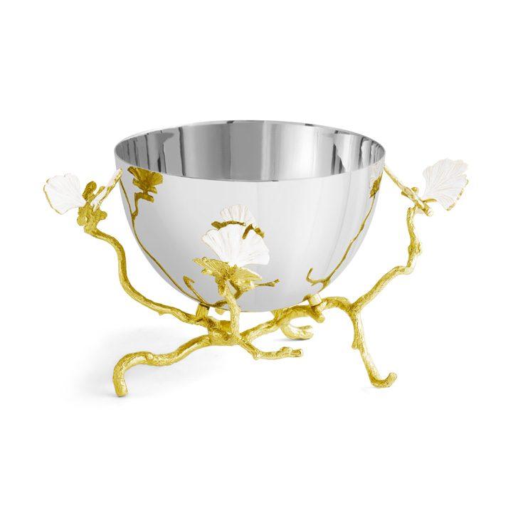 Butterfly Ginkgo Gold Small Bowl