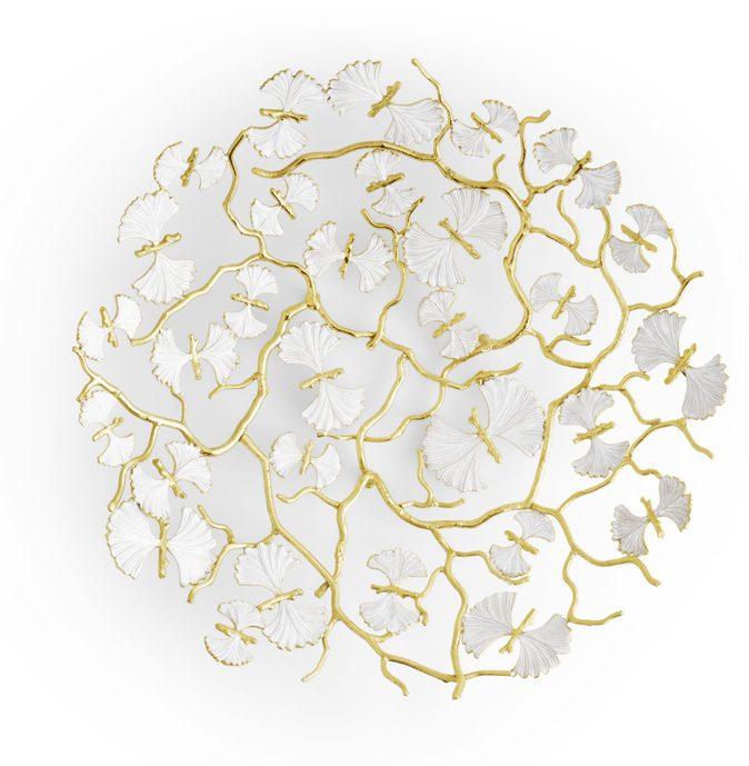Butterfly Ginkgo Gold Centerpiece Platter