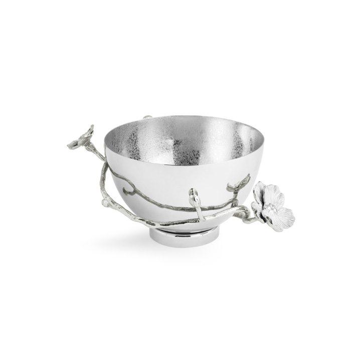 Silver Orchid Small Bowl