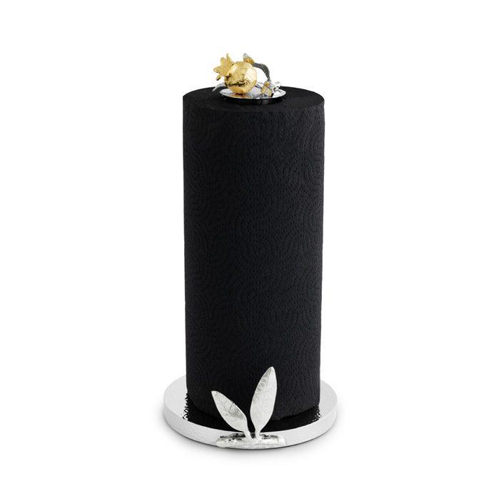 Goldplate 24K Pomegranate Silver & Gold Paper Towel Holder