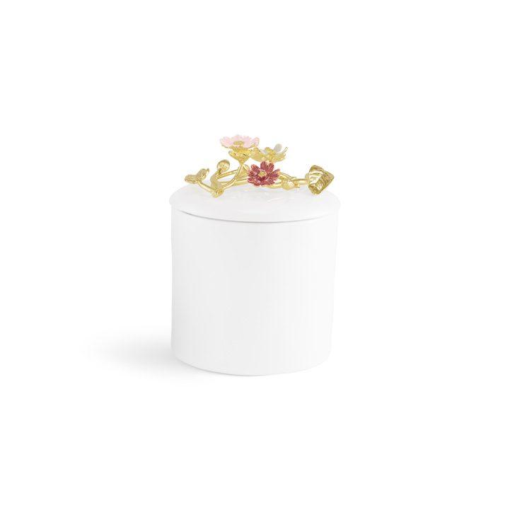 Colored Enamel NEW Wildflowers Small Canister