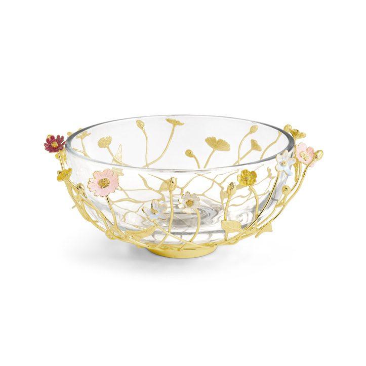 Glass Wildflowers Large Glass Bowl