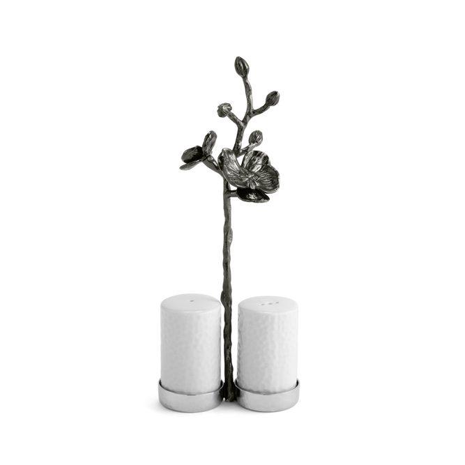 Black Nickelplate Black Orchid Candleholders
