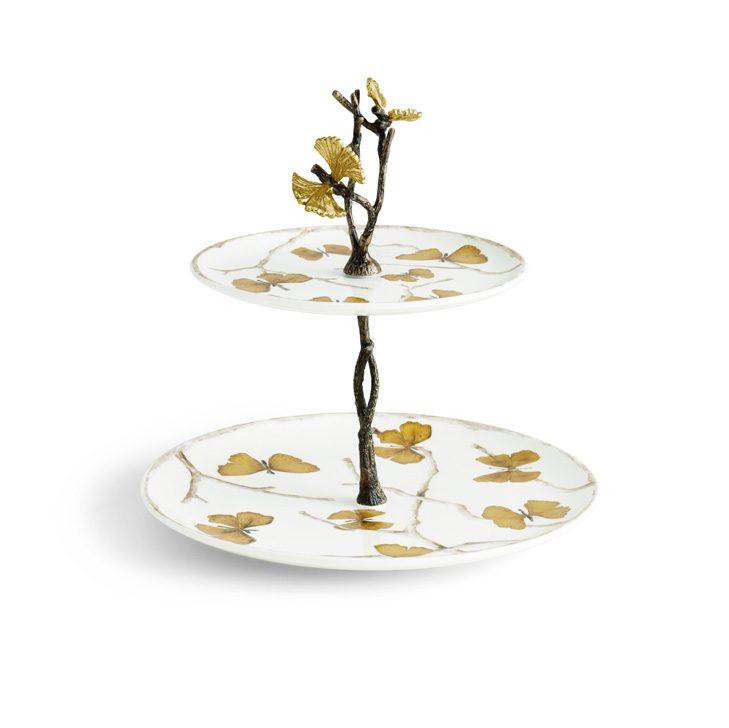 Butterfly Ginkgo Triple Bowl Set w/ Spoons