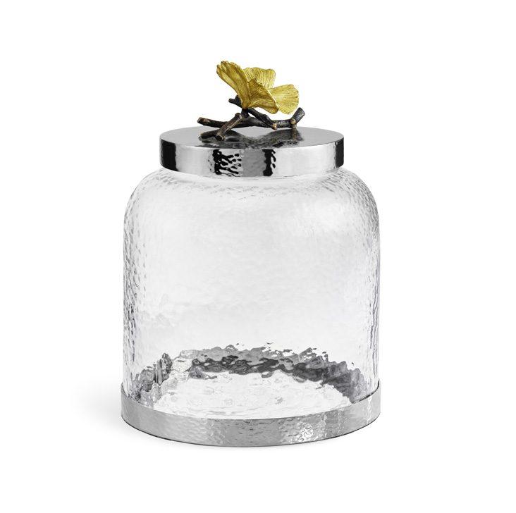 Butterfly Ginkgo Cookie Jar