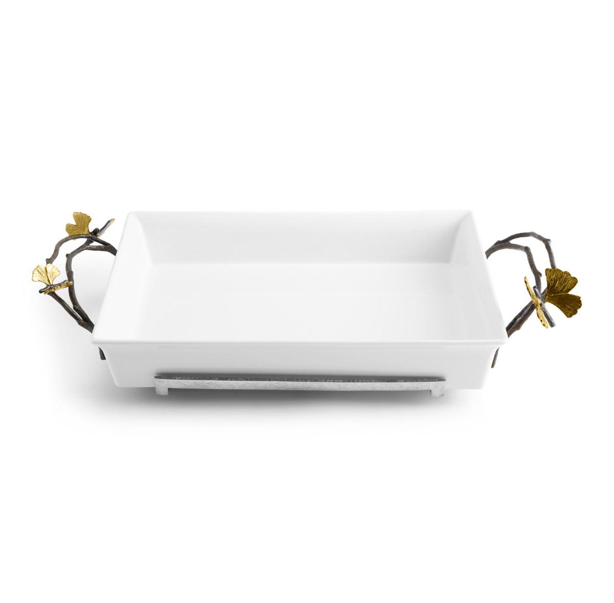 Brass Butterfly Ginkgo 3-Quart Casserole