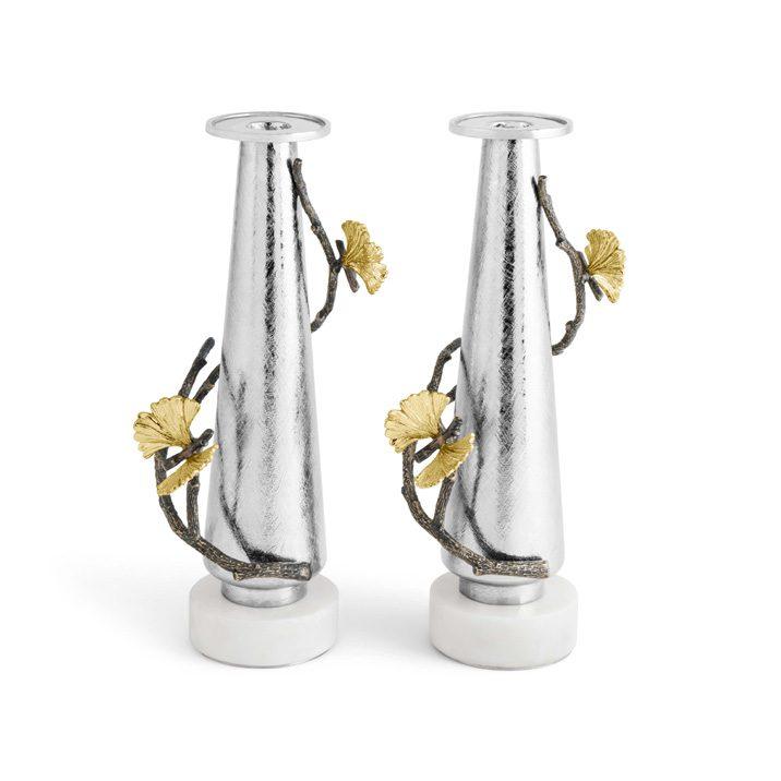 Butterfly Ginkgo Candleholders
