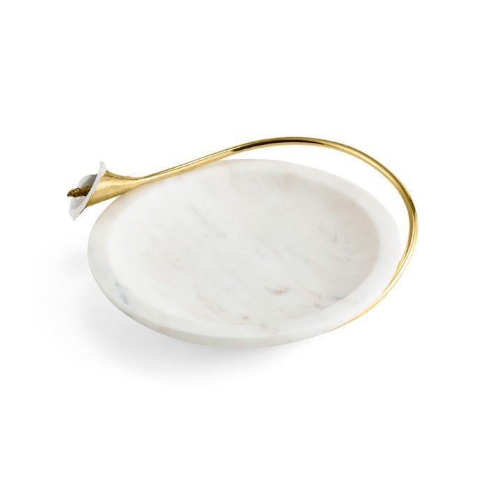 Linden and Musk Calla Lily Marble Dish
