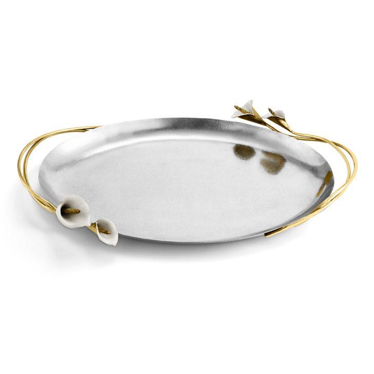 Calla Lily Oval Tray