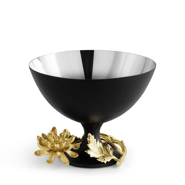 Black Powdercoat Dahlia Small Bowl