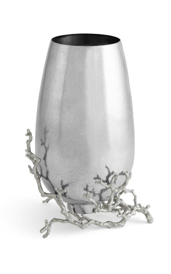 Grey Sand Washed Enamel Ocean Reef Large Vase