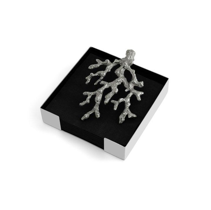 Glass Ocean Reef Cocktail Napkin Holder