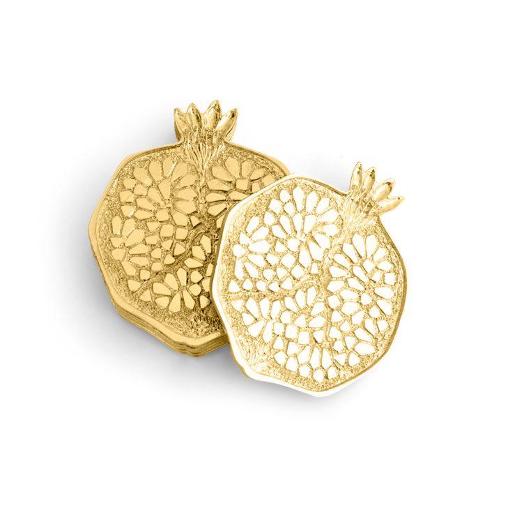 Pomegranate Coaster Set
