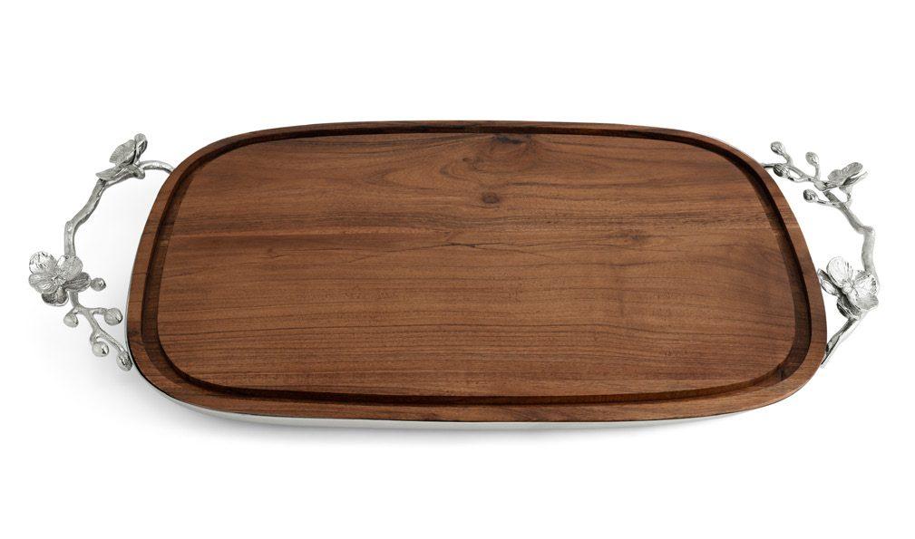 White Orchid Bread Board