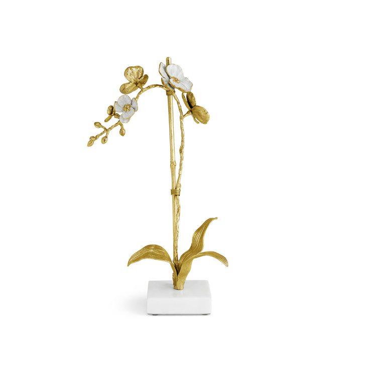 Gold Orchid Large Stem Sculpture