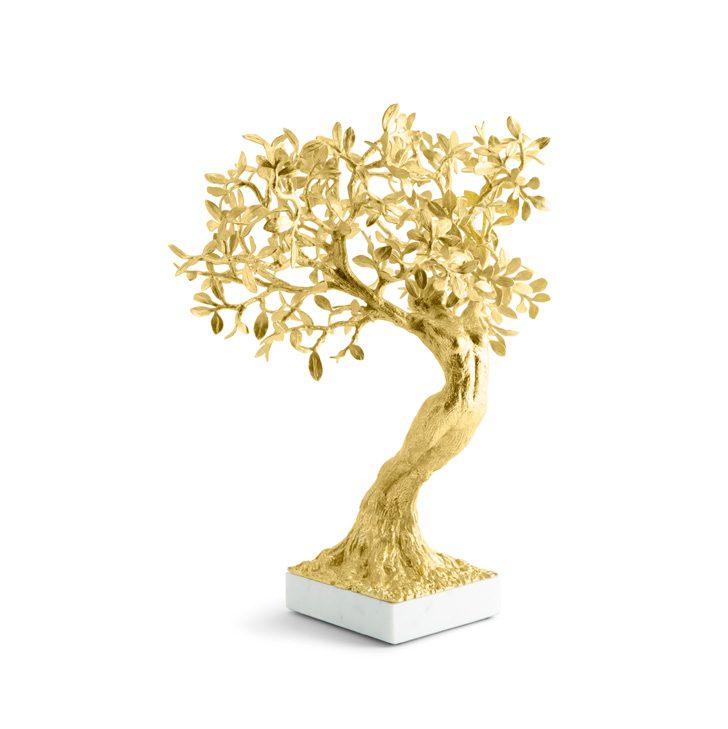 Marble Daphne Gold Sculpture