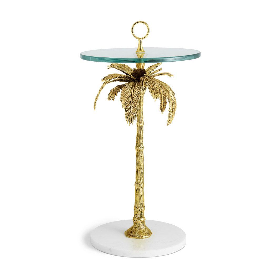 Marble Palm Cocktail Table