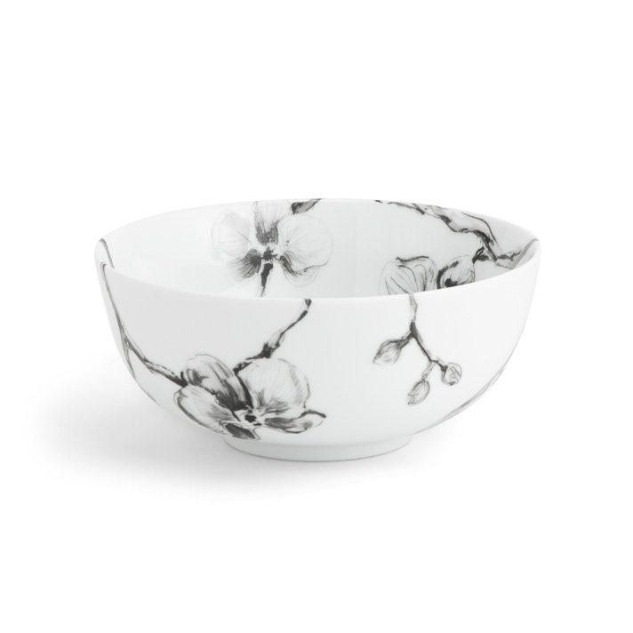 Porcelain Black Orchid All Purpose Bowl