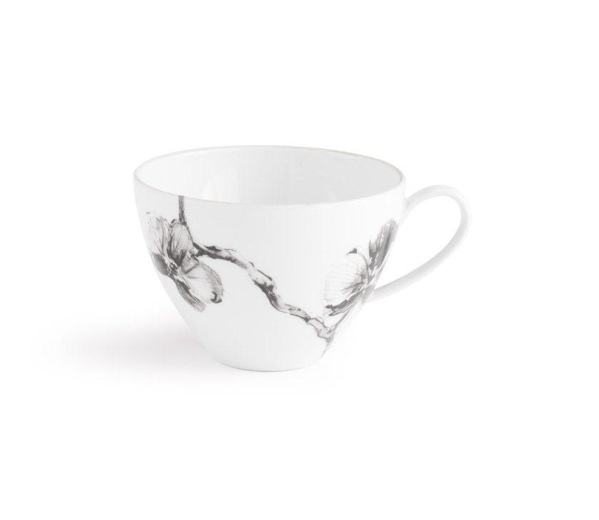 Porcelain Black Orchid Cup