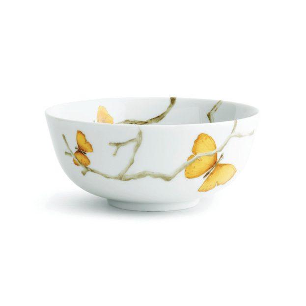 Porcelain Butterfly Ginkgo Gold All Purpose Bowl