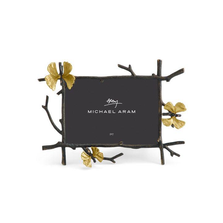 Glass Golden Ginkgo Frame 8 x 10