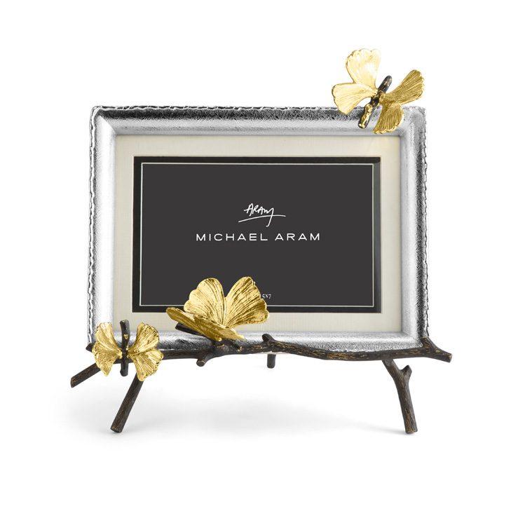 Glass Butterfly Ginkgo Frame 8 x 10