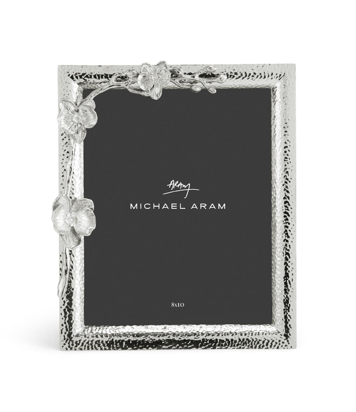 Glass White Orchid Frame 8 x 10