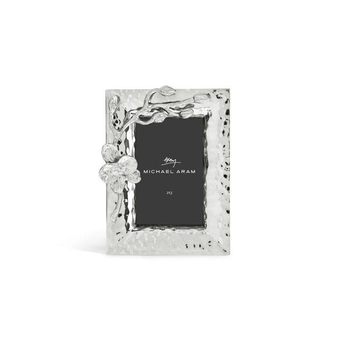 Glass White Orchid Mini Frame