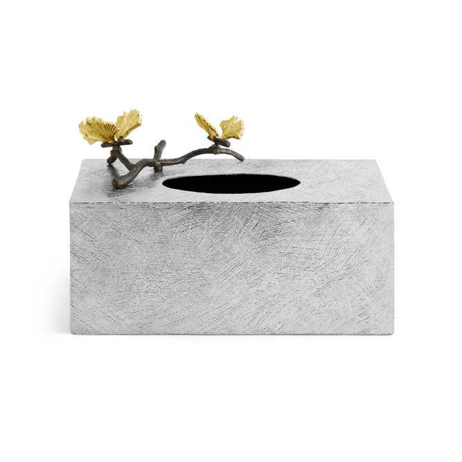 Butterfly Ginkgo Rectangular Tissue Box Holder
