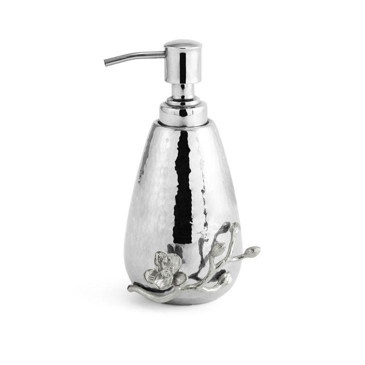 Mirror White Orchid Soap Dispenser