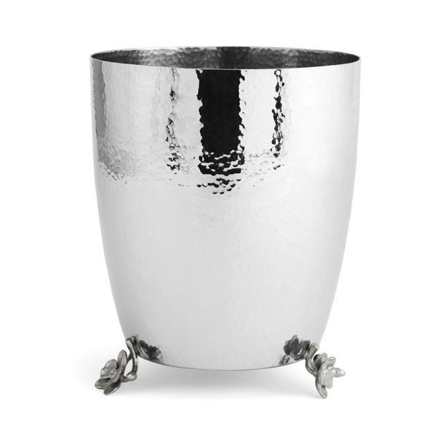 White Orchid Waste Basket