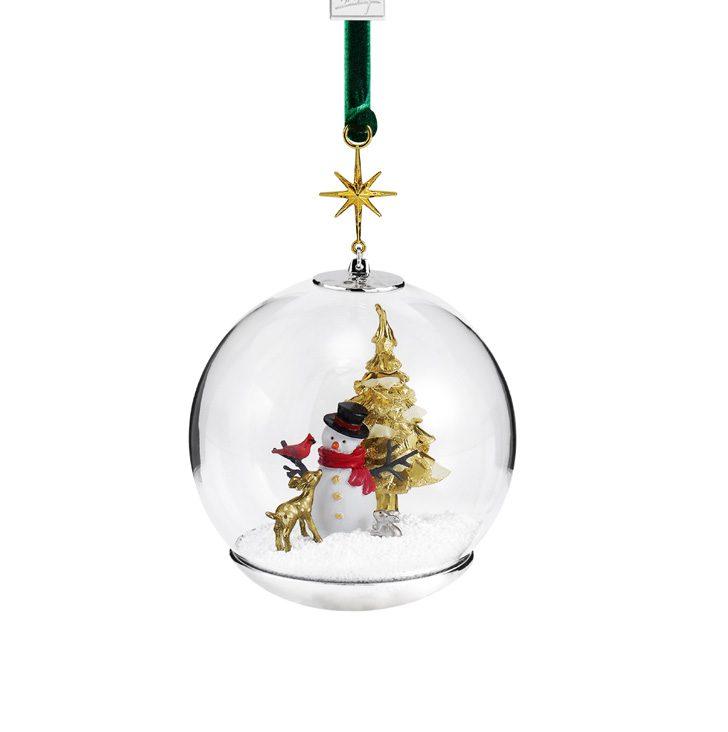 Green Enamel NEW Cardinal Glass Ornament