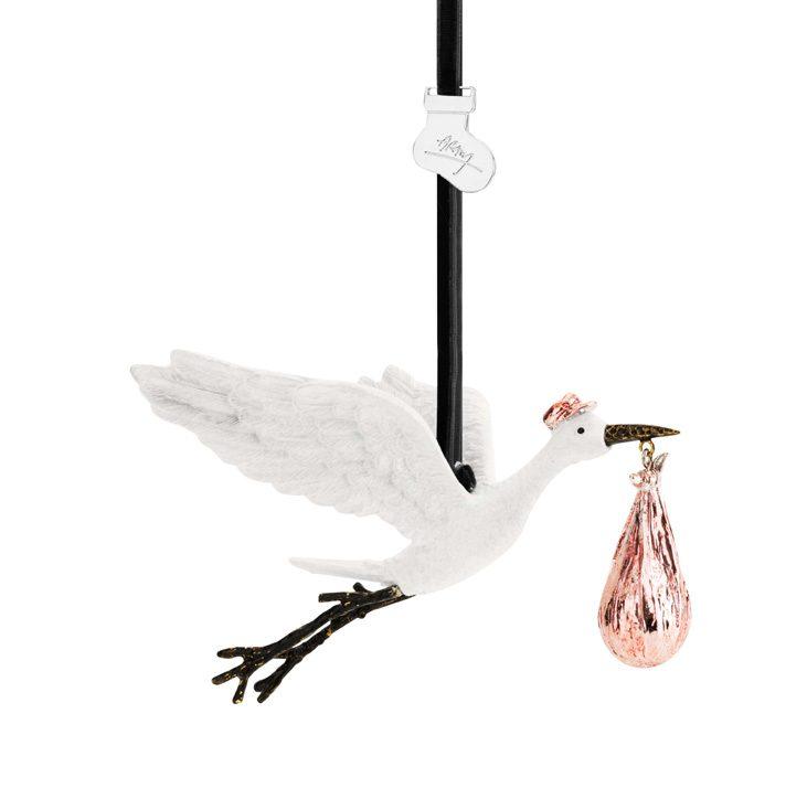 Stork Ornament Pink