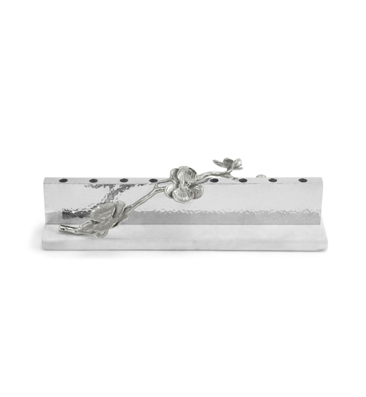 White Orchid Menorah