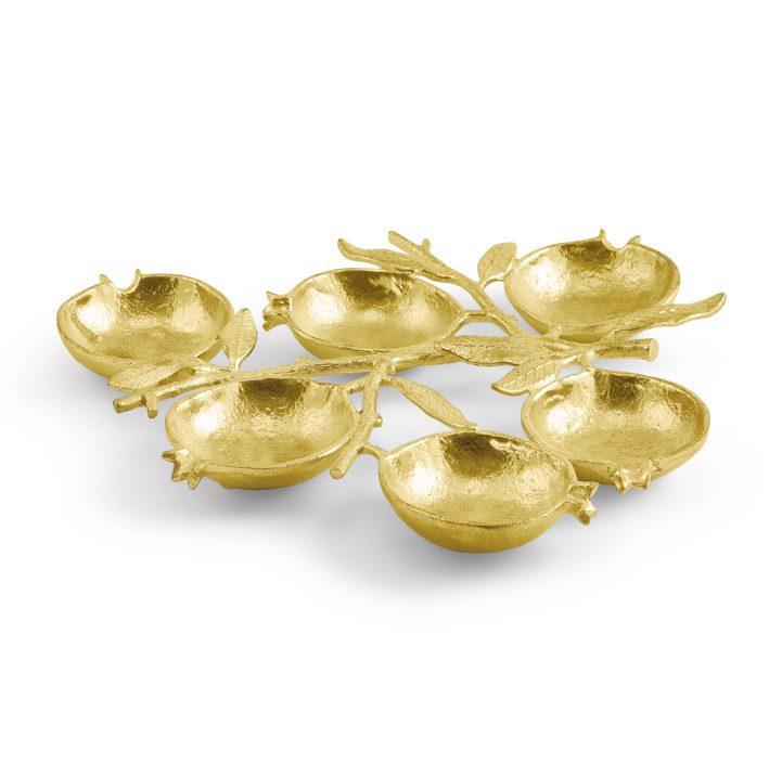 Clear Enamel Pomegranate Plate