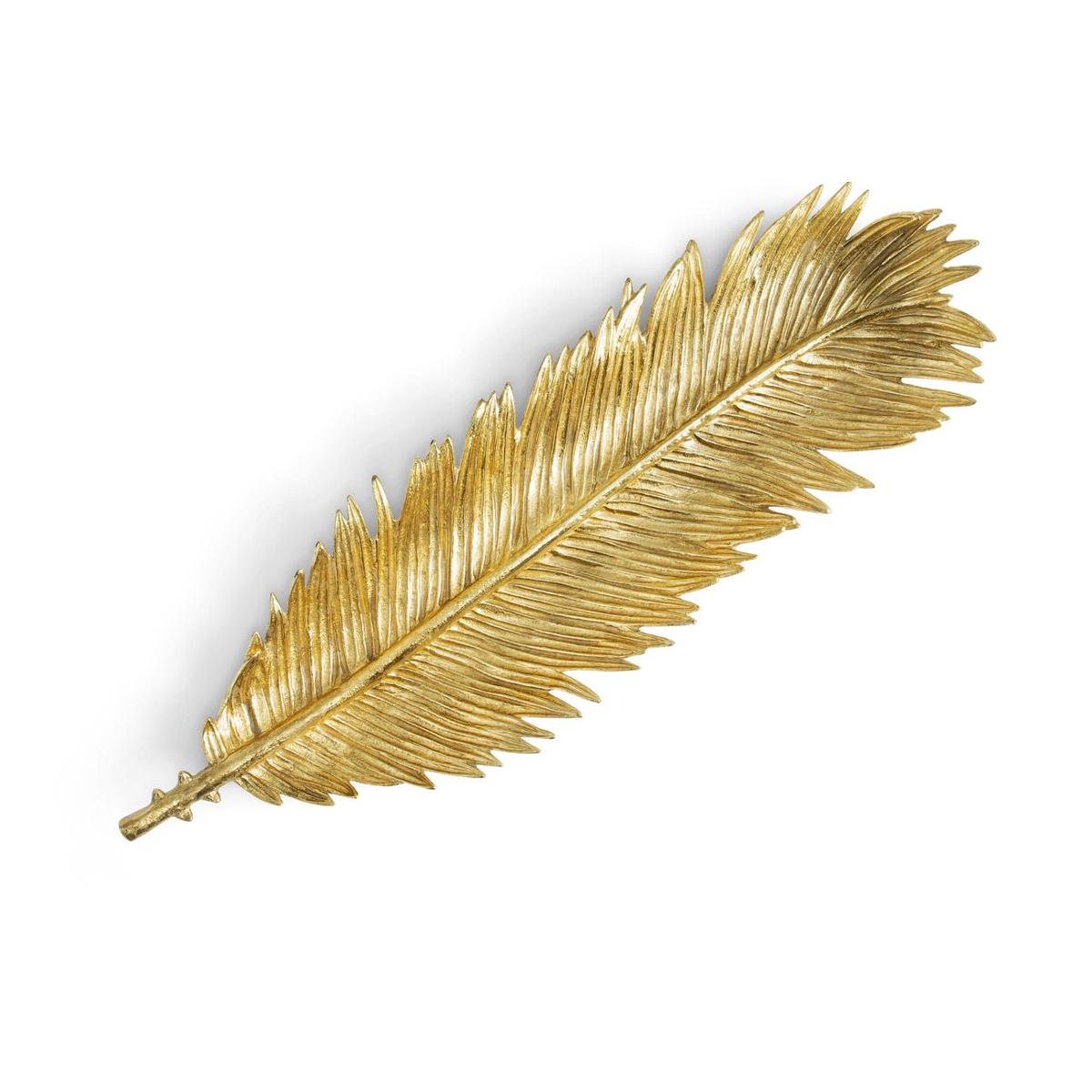 Clear Enamel New Leaves Sago Palm Bread Plate