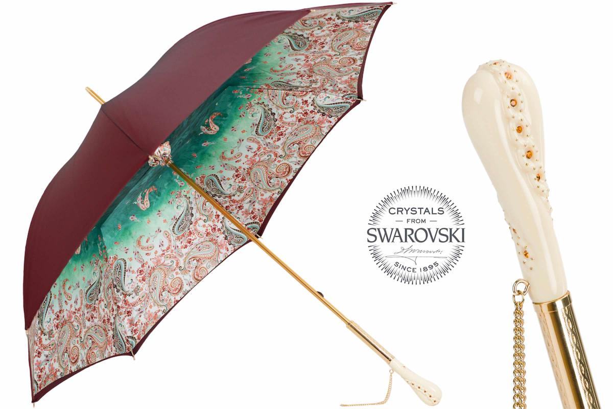189 VF662-8 Z5 - Burgundy Paisley Umbrella