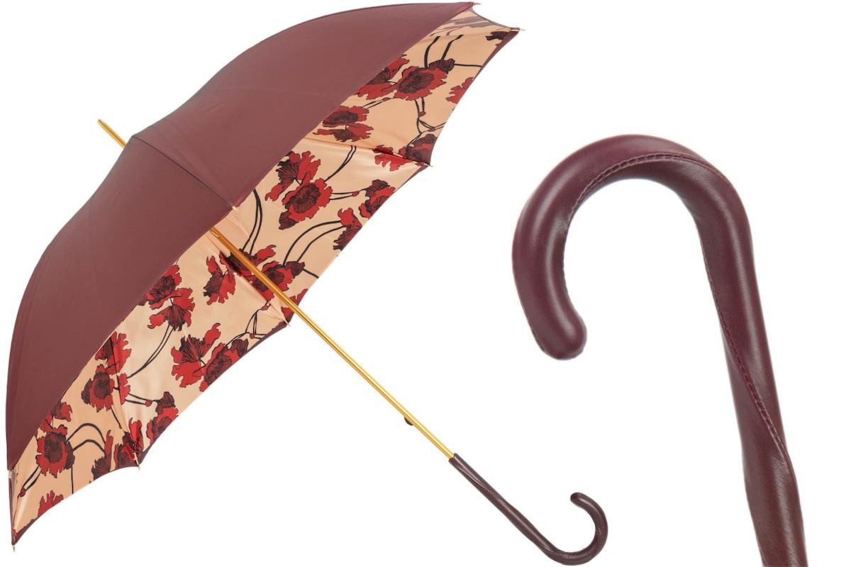 189 VL533-2 Z16 - Flowered Burgundy Umbrella