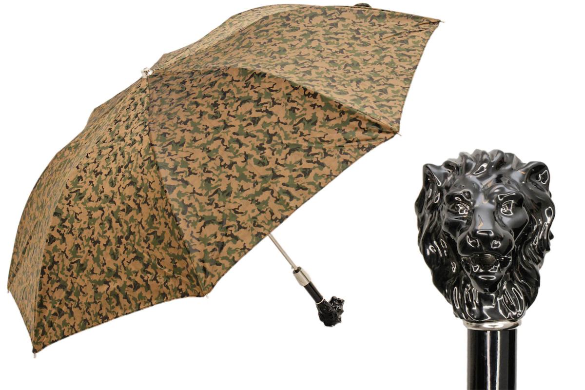 64 51877-1 W37ne - Camouflage Folding Umbrella, Black Lion