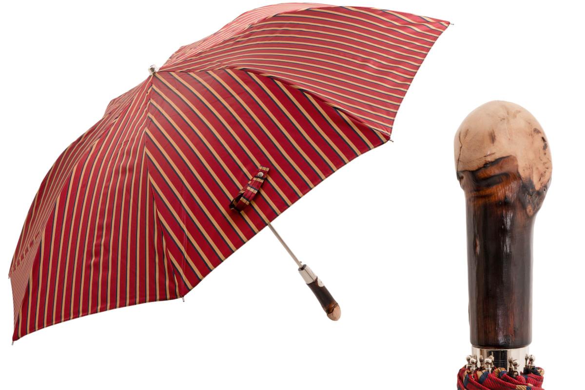 64 51879-2 CD - Striped Folding Umbrella