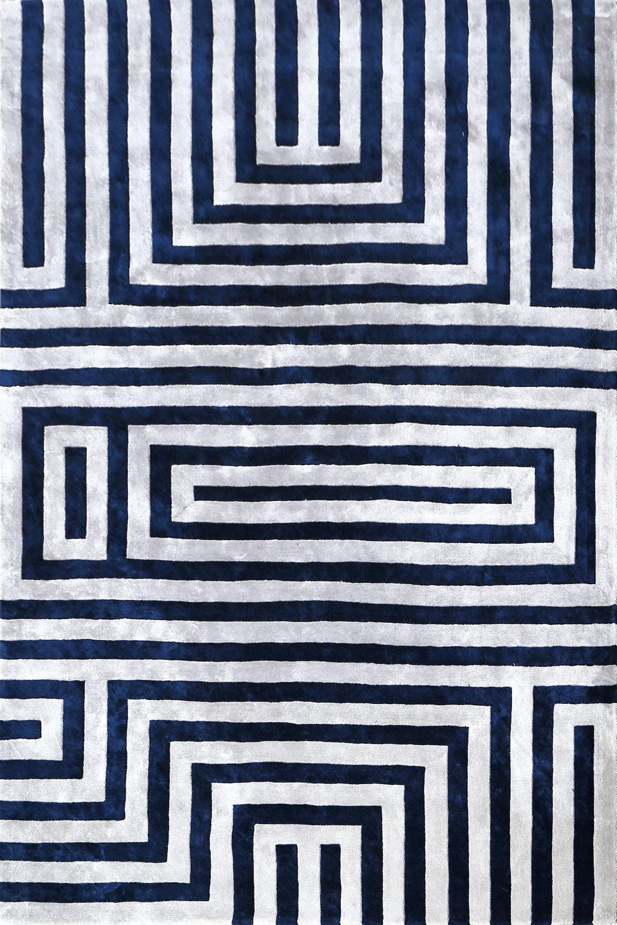 Labyrinthe Blue Silver