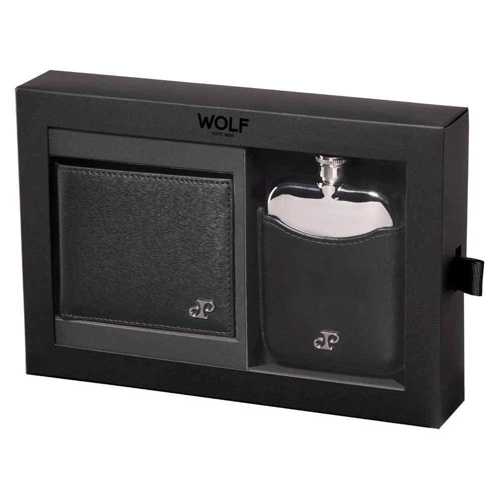 Philipp Billfold & Hip Flask Gift Set